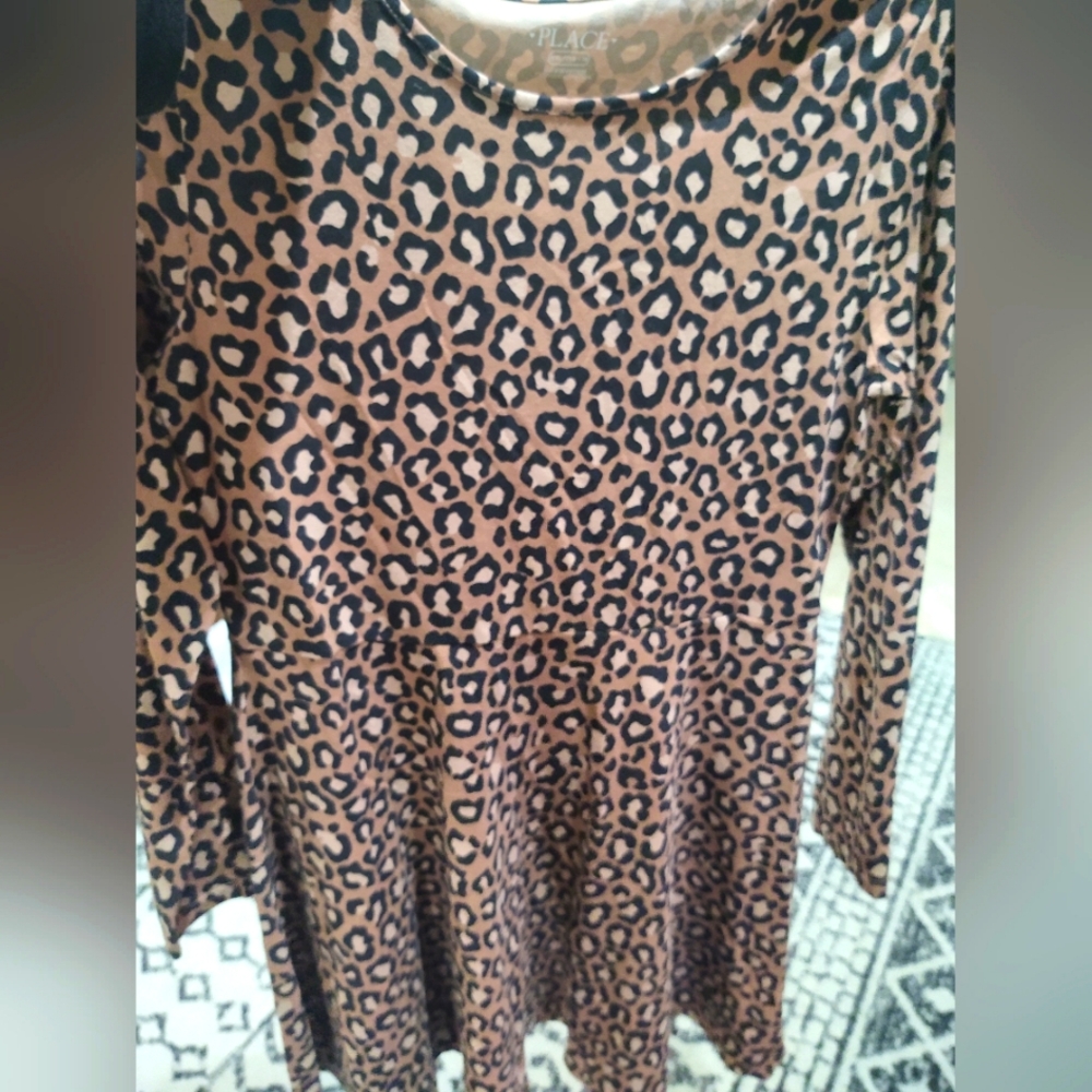 Children's Place Girl's Animal Print Skater Dress